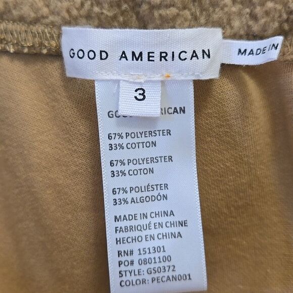Good American Boyfriend Sherpa Fleece Sweatpants Size 3 Large Cozy Loungewear - Picture 10 of 15